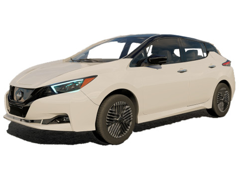 Nissan Leaf 2024 3D Model