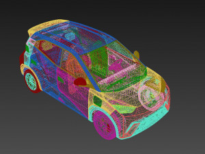 BYD Dolphin Mini 2024 3D Model