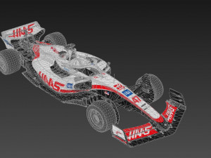 F1 Haas VF-22 3D Model
