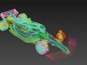 F1 Haas VF-22 3D Model