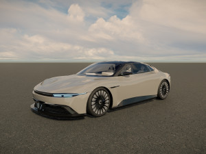 DeLorean Alpha5 2022 Modello 3D
