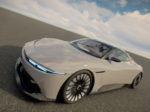 DeLorean Alpha5 2022 3D Model