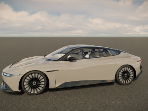 DeLorean Alpha5 2022 Modello 3D