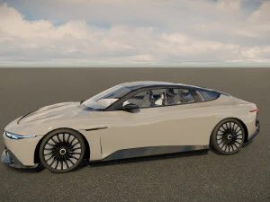 DeLorean Alpha5 2022 3D Model