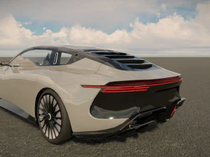 DeLorean Alpha5 2022 3D Model