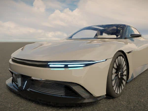 DeLorean Alpha5 2022 3D Model