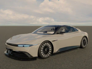 DeLorean Alpha5 2022 3D Model