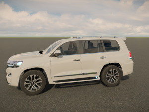 Toyota Landcruiser VXR 2018 3D Model