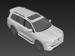Toyota Landcruiser VXR 2018 3D Model
