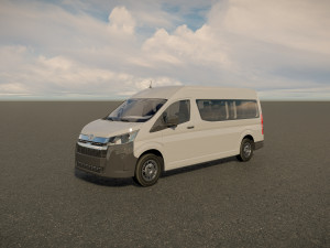 Toyota Hiace Commuter GL Bus 3D Model