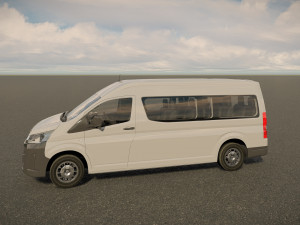Toyota Hiace Commuter GL Bus 3D Model