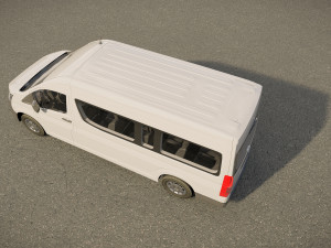 Toyota Hiace Commuter GL Bus 3D Model