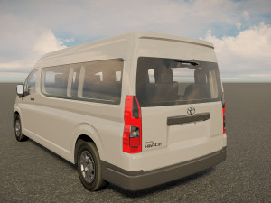 Toyota Hiace Commuter GL Bus 3D Model