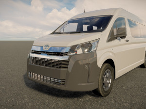 Toyota Hiace Commuter GL Bus 3D Model