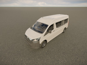 Toyota Hiace Commuter GL Bus 3D Model