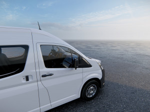 Toyota Hiace Commuter GL Bus 3D Model