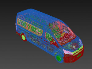 Toyota Hiace Commuter GL Bus 3D Model