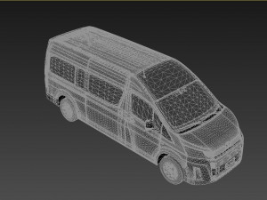 Toyota Hiace Commuter GL Bus 3D Model