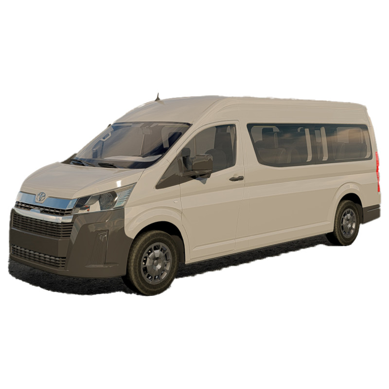 Toyota Hiace Commuter GL Bus 3D Model .c4d .max .obj .3ds .fbx .stl .blend 