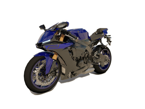 Yamaha YZF R1 2020 3D Model in Motorcycle 3DExport