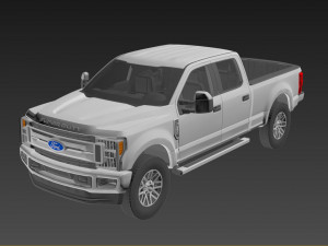 Fo rd f350 2019 3D Model