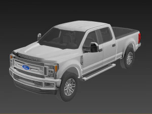 Fo rd f350 2019 3D Model