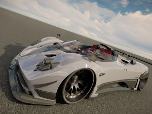 Pagani Zonda Roadster 3D Model