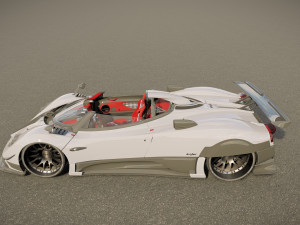 Pagani Zonda Roadster 3D Model
