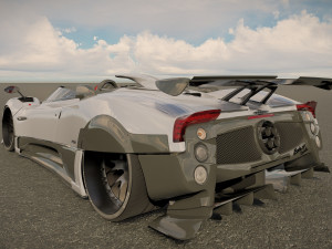Pagani Zonda Roadster 3D Model