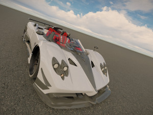 Pagani Zonda Roadster 3D Model