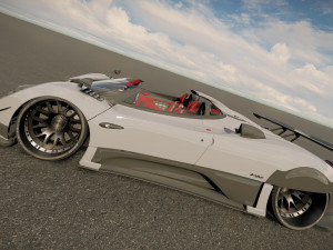 Pagani Zonda Roadster 3D Model