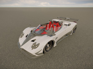 Pagani Zonda Roadster 3D Model