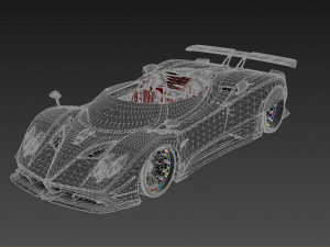 Pagani Zonda Roadster 3D Model