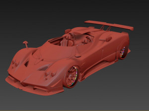 Pagani Zonda Roadster 3D Model