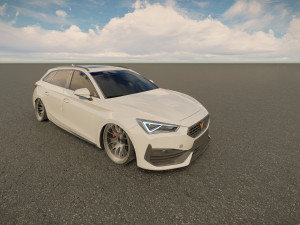 Seat Leon Sportstourer Cupra 3D Модель