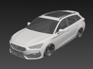 Seat Leon Sportstourer Cupra 3D Модель