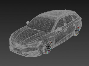 Seat Leon Sportstourer Cupra 3D Модель