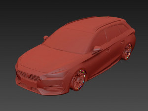Seat Leon Sportstourer Cupra 3D Модель