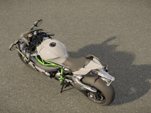 Kawasaki Ninja H2R Supercharged 2020 3D-Modell