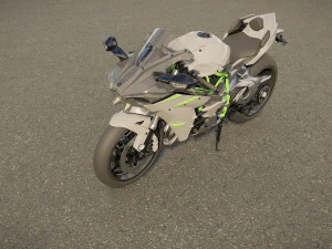 Kawasaki Ninja H2R Supercharged 2020 3D Model in Motorcycle 501479