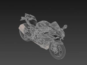 Kawasaki Ninja H2R Supercharged 2020 3D Model in Motorcycle 501479