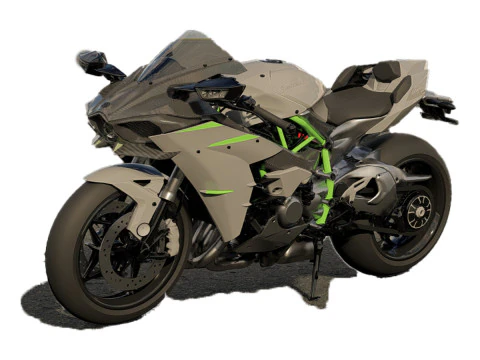 Kawasaki Ninja H2R Supercharged 2020 Modello 3D