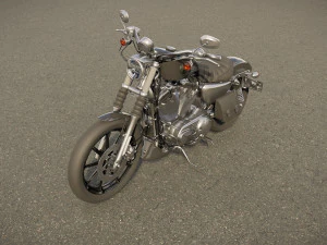 Harley Davidson Iron 883 3D Model