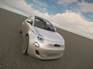 Fiat 500e 2021 3D Model