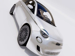 Fiat 500e 2021 3D Model