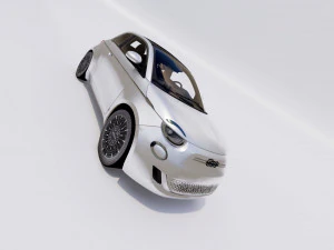 Fiat 500e 2021 3D Modell