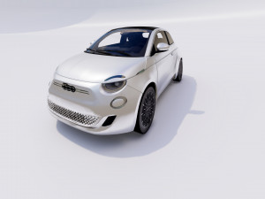 Fiat 500e 2021 3D Model