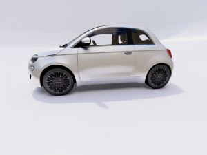 Fiat 500e 2021 3D Model