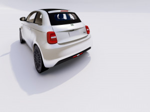 Fiat 500e 2021 3D Model