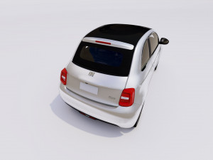 Fiat 500e 2021 3D Model